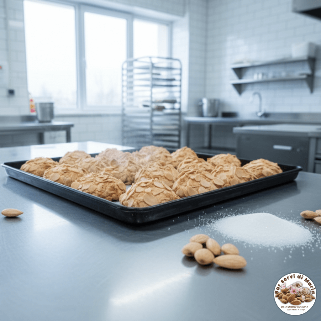 Pistachio and almond biscuit