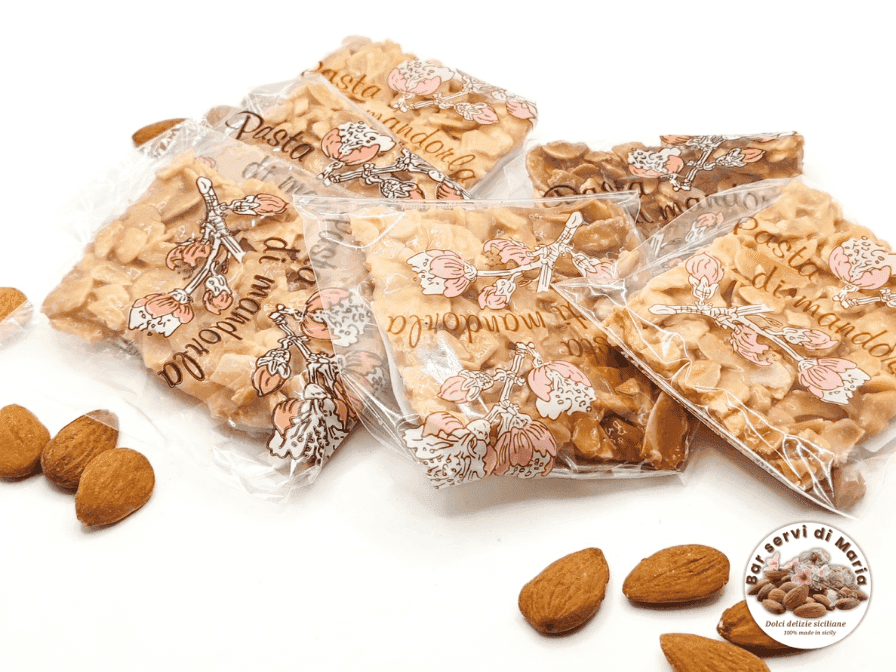 Torroncini sfoglia croccanti alle mandorle - torrone alle mandorle