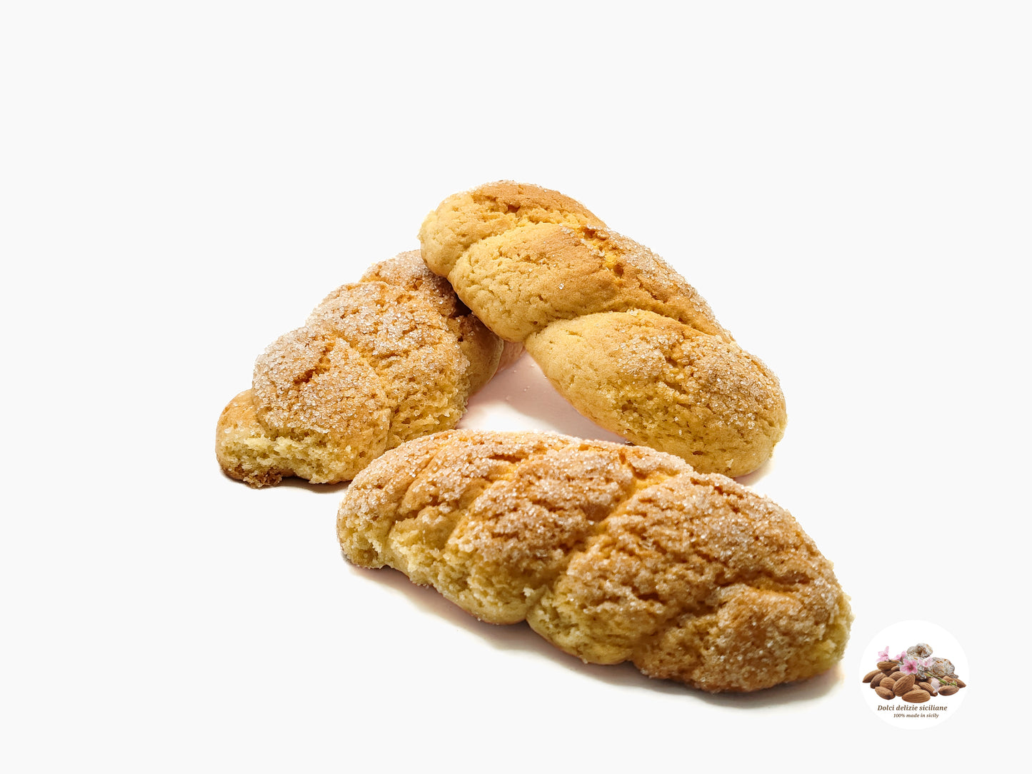 Biscotti al latte dolci delizie siciliane con zucchero semolato