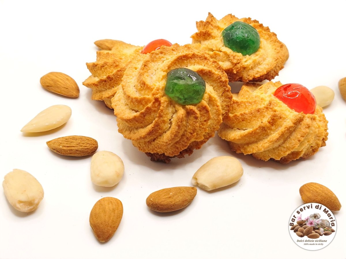 Pistachio and almond biscuit