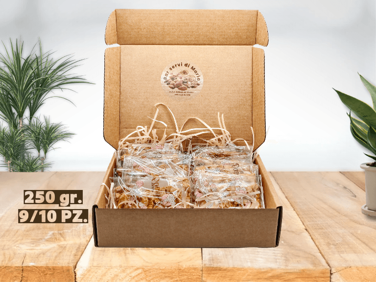 Torroncini sfoglia croccanti alle mandorle - torrone alle mandorle