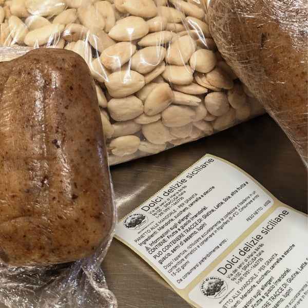 Panetto alle mandorle per granita 600g - 4,2kg Granita - Dolci delizie siciliane