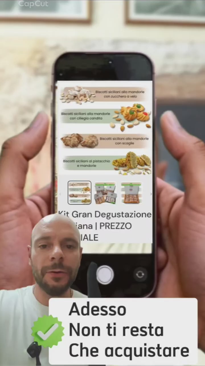 Load video: Presentation video of the Sicilian grand tasting kit from dolcideliziesiciliane.it