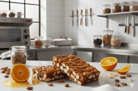 torrone artigianale prodotto da dolci delizie siciliane con mandorle e zucchero
